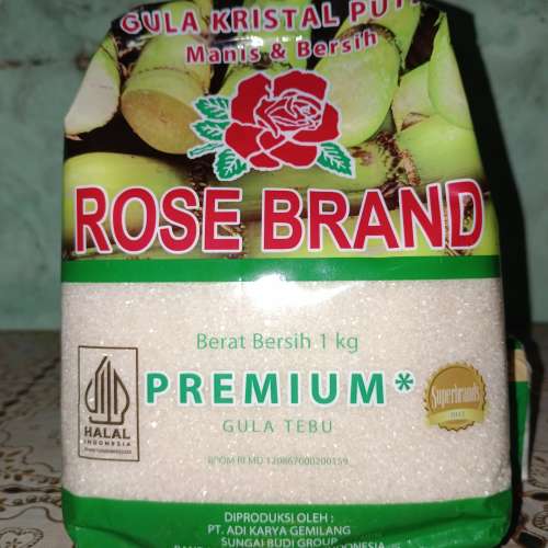Gula Pasir Kemasan 1 Kg (Bebas Request Merek)