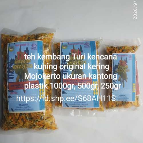 Teh herbal kembang turi kencana kuning kering original