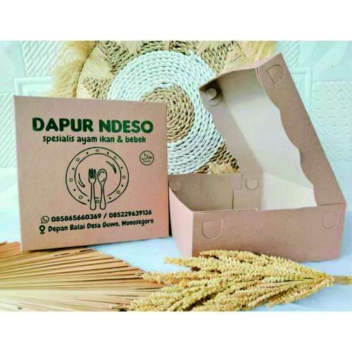 Kotak Nasi Craft Sablon Custom Murah
