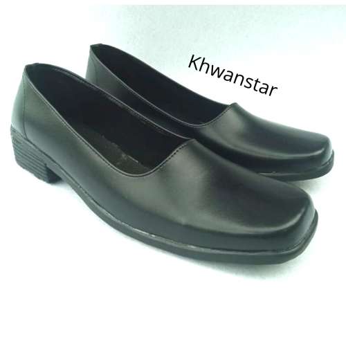 Sepatu Pantofel Wanita Kerja Dharmawanita Kulit Model Polos