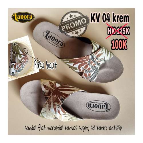 SANDAL KV 04 KREM