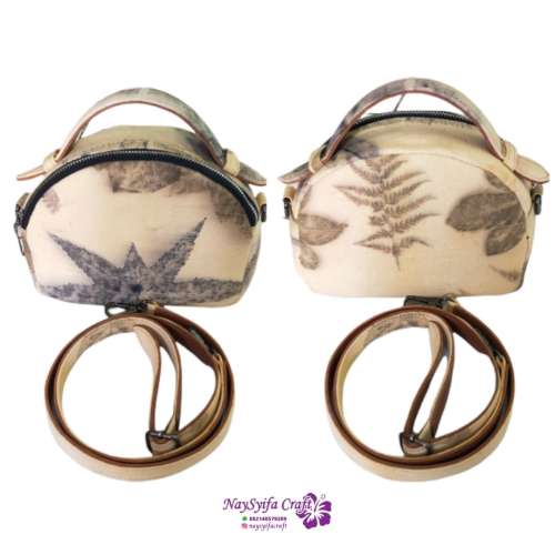 Tas Ecoprint bahan Kanvas