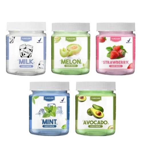 Yurizumi Hair Mask (BPOM) Masker Creambath Rambut Atasi Rambut Rontok Kusut Kering dan Rusak
