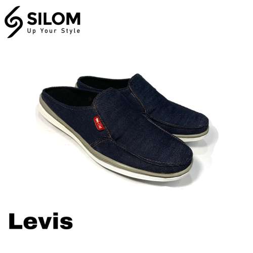 Sepatu slop sandal bustong bahan levis exclusive sepatu sandal pria size 39-43!!!