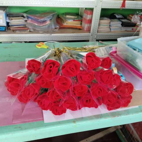 Bunga mawar Flanel